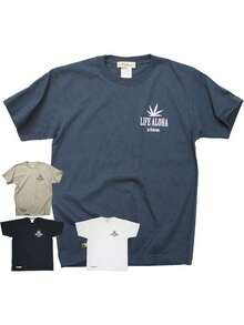 [Inco Com] One-Piece T-Shirt With Life Aloha Pattern On The Back - Black - View 10