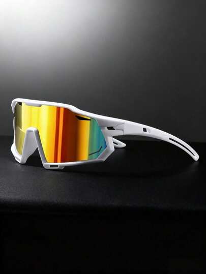 1. Decoración de fiesta: Moda con marcos grandes y lentes con revestimiento colorido, gafas de moda de tamaño pequeño para vacaciones en la playa, accesorios para celebridades, gafas de moda, marco pequeño clásico de moda para hombres - Moda cyberpunk para hombres / Accesorios de verano y playa / Adecuado para deportes al aire libre, correr, fotografía callejera, accesorios de playa para hombres, regalo para hombres