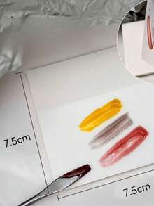 50pcs Japanese Nail Art Color Mixing Papers, Waterproof Tear-Resistant Gradient Painting Palette, Portable & Durable Nail Technician Professional Color Mixing Plate Accessories - Multicolor - View 5