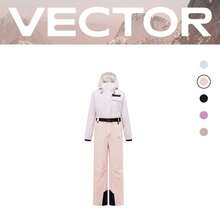 VECTOR MOTION Bộ đồ trượt tuyết Aeris 3L có lớp đệm, unisex, chống thấm nước, chống mài mòn, thoáng khí, co giãn, dành cho trượt tuyết ngoài trời mùa đông với ván đơn/đôi. - Màu Hồng baby - Xem 12