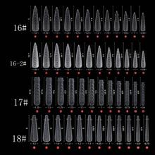 48pcs Dual Forms Tips 12 Shapes 12sizes Nail Mold For Poly UV Quick Building Gel Full Cover Tips Nail Extension Forms Manicure Tools - Clear - View 6