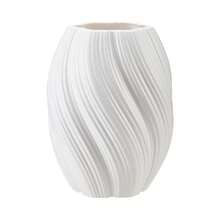 1pc Modern Big Wave Plastic Vase, Minimalist Home Living Room Office Flower Decor Craft, Wedding Table Centerpiece Vase, Home Gift - Multicolor - View 12