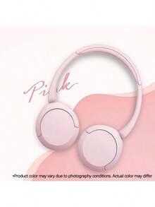 Sony WH-CH520 Wireless Bluetooth Headphones: Lightweight And Comfortable To Wear, Digital Sound Enhancement Engine For Clear Sound Quality, And A Versatile Retro Color Scheme. - Pink - View 3