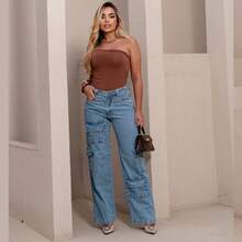 CAMAROTE WIDE CARGO JEANS LANÇAMENTO !!! - Lavagem clara - Visão 6