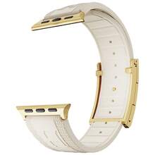 CRAZYGRASS Soft And Versatile Men's Silicone Watch Band, Simple And Easy To Match, With A Magnetic Clasp And Waterproof Design. Suitable For Apple Watch Sport Bands, Compatible With 44mm/45mm/46mm/49mm Sizes, Designed For Apple Watch Series 9/8/7/6/5/4/3/2/1/SE/Ultra. - trắng - Xem 1