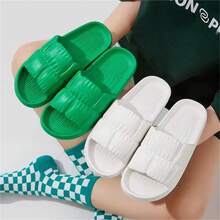 1双厚底防滑EVA拖鞋，四季通用，男女皆宜，防滑、速干、柔软轻便，浴室拖鞋，露趾厚底室内外拖鞋，情侣款，厚底设计，休闲百搭，室内外均可穿着。鞋子，春夏精选，伴娘礼物，房间，卧室装饰，海滩，旅行，男士，女士，度假，妇女节，旅行必备，婚礼回礼，Y2K，卧室，女士汽车配件，厨房装饰，可爱小物，母亲节礼物，卧室装饰，花园，厨房装饰，夏季，海滩，旅行必备，房间装饰，软萌，毕业季 - 彩色 - 查看 4