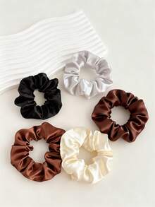 10 pezzi Set di elastici e scrunchies per capelli minimalisti, accessori per capelli eleganti e sportivi per lo yoga, versatili per uso quotidiano per ragazze - Multicolore - Visualizzare 4