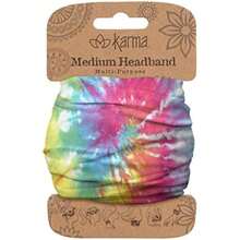 Karma Regalos Mitad Headband, azúcar Cráneo(Tinte anudado multicolor) - Multicolor - Ver 1