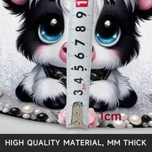 1PCS The Adorable Little Calf Style Floor Mat Flannel Printed Daily Holiday Decoration Carpet, Beautiful, Comfortable, Stain Resistant And Durable, Multifunctional Area Carpet Floor Mat Suitable For Living Rooms, Bedrooms, Sofas And Study Rooms - 31.5'' X 31.5'' - Multicolor - View 8