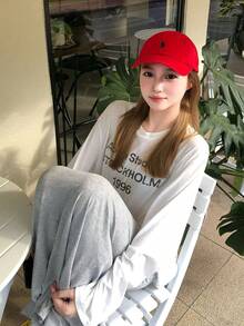 Y6Y Korean Style Loose Fit Gray Long Skirt, 2025 New Casual Relaxed Retro Skirt