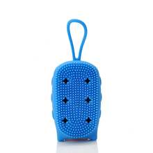 Cepillo de Baño de Silicona para Niños y Adultos con Esponja, Cuerda para Colgar, Cepillo de Baño de Doble Cara, Cepillo de Baño para Bebés - Búho rosa - Ver 8