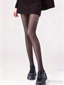 高弹力仿透明保暖裤，修身弹力紧身裤，女士秋季内衣睡衣