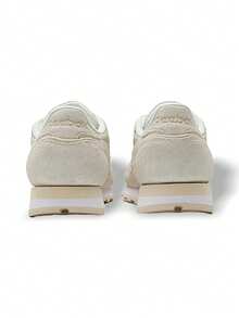 Reebok Giày thể thao unisex dòng da cổ điển, thoáng khí, đa năng, phù hợp đi học, thể thao hàng ngày, nhẹ, dễ giặt, màu trắng ngà 100209483 - trắng đục - Xem 4