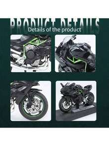 2025 New Kawasaki HR2 Alloy Motorcycle Model - Motorcycle Toy - Children's Toy Motorcycle - Birthday Gift - Easter Gift - Holiday Gift - Perfect Gift - Present - Multicolor - View 4