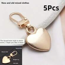 5/10 Stücke herzförmige Reißverschluss-Reißverschluss, universelle Reißverschluss-Ersatzköpfe, geeignet für Daunenjacken, Rucksäcke, Handtaschen, Mäntel (Mehrfarbige Optionen) - Herzförmiger Reißverschlussanhänger - Übersicht 15