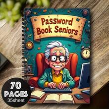 1pc Password Organizer Notebook | Secure Account Login Record Book, Suitable For Home/Office, Practical Gift For Elders - Multicolor - View 6