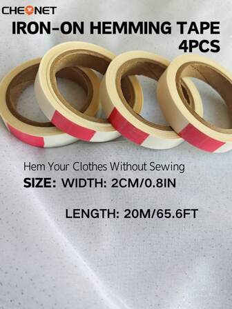 CHEONET-4pcs Of Heat Transfer Tape, Adhesive For Sublimation And Sealing, Heat Transfer Tape, Hot Press Tape, No Residue