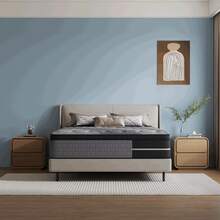 LODEIJA 8/10/12/14 Inch Suitable For Mixed Single, Double, Large And Extra Large Mattresses, Independent Bagged Springs, Matched With Gel Memory Foam, Medium Hardness Mattresses - Màu xám đen - Xem 5