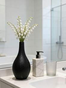 1pc Plastic Polka Dot Vase | Bohemian Style Decorative Flower Vase | Modern Home Decor, Suitable For Living Room, Bedroom, Office Desk Elegant Floral Arrangement | Scene Decor, Room Decor, Wedding Decor, Home Decor, Central Wedding Table, Banquet Hall, Office Bedroom, Housewarming Gift, Halloween Decor, Christmas Decor, Room Decor, Home Accessories - Multicolor - View 2