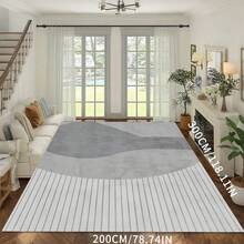 1pc Modern Abstract Geometric Pattern Area Rug, Ideal For Living Room, Bedroom, Cafe, Hotel Corridor - Multicolor - View 16