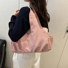 1pc Fashion Waterproof Sports Gym Bag, Large Capacity Wet & Dry Separation Yoga Fitness Bag, Women Lightweight Shoulder Handbag, Crossbody Tote Gym Bag