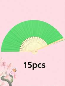 Personalized Engraved White Folding Fan, Custom Lettering Fan, Personalized Wedding Fan, Engagement Gift, Bridal Gift, Party Favor, Best Man Gift, Wedding Thank-You Gift, Birthday Gift, Baptism Gift, First Communion Gift, Personalized Gift Idea, Bamboo Folding Fan, Can Be Used For DIY Creative Blank Printing Advertising Gifts. Multifunctional, Highly Decorative, And Of Superior Quality, It Is An Ideal Gift For Her, Suitable For Tea Room, Valentine's Day, Mother's Day, Father's Day. - Multicolor - View 31