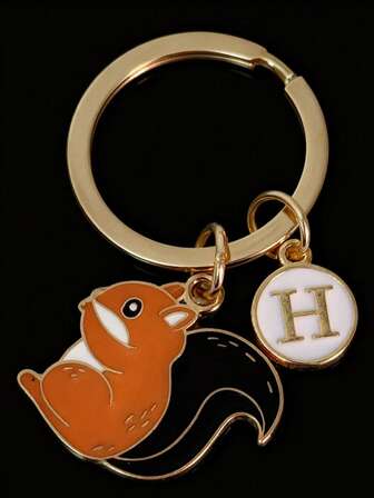 Porte-clés personnalisé écureuil, cadeau pour les filles