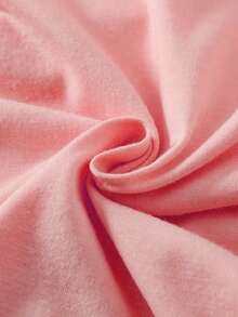 少女休闲蝴蝶印花T恤+仿印花长裤，日常休闲穿搭，适合春夏户外穿着 - 粉色 - 查看 10