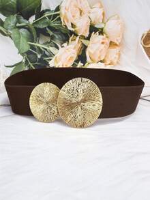 ceinture élastique marron