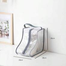 Shoe & Boot Dust Cover Storage Bags, Portable Shoe Tote Bag, Transparent Window, Zipper Closure, Foldable & Compressible, Reinforced Handle, Waterproof Shoe & Boot Storage Organizer Boxes, Suitable For Wardrobe, Shoe Cabinet, Bedroom, Outdoor Moving, Travel, Shoe, Spring Summer Picks, Brides Maid Gifts, Room, Bedroom Decor, Beach, Travel, For Men, For Women, Vacation, Women's Day, Travel Essentials, Wedding Favors, Y2k, Bedroom, Car Accessories Women, Kitchen Decor,Wedding,Y2k,Party - Multicolor - View 6