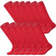 Haysandy 12 Pares de Calcetines Juveniles al por Mayor para Fútbol, Softbol, Béisbol, Calcetines para Niñas Deportivas, Niños, Jóvenes y Adultos, Deporte de Equipo - Amarillo - Ver 10