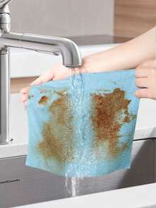 20pcs/40pcs Suction Dish Cloths, Dual-Use Kitchen Dishcloths, Washable/Non-Greasy/Highly Absorbent Cleaning Rags - Multicolor - View 7