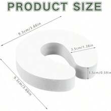 6个装门夹手指保护器，防撞门挡，猫咪幼儿门挡，泡沫婴儿儿童安全门挡，防止门被猛烈撞击，保持门打开状态 - 預設 - 查看 4