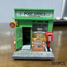781pcs Building Blocks Toy Set - Post Office Series, Collectable Street Scene Display - Vintage Post Office FA0031 - View 8