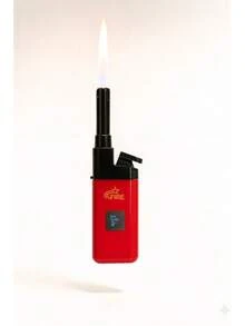 FIRE Rechargeable Torch Lighter – Extended Nozzle, Colorful EZREACH Style - 1 UNIT RED - View 1