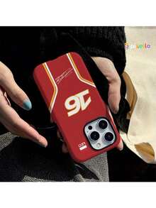 Dual-Layer Protective Phone Case, F1 No.16 Pattern, Compatible With 17 Pro Max, 16 Pro Max, 15 P, 13, 11, 12, XS, 8 Plus, 7, 17 Pro Max, Air - Glossy 2-In-1