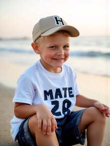 1 chiếc mũ lưỡi trai màu trơn có in chữ, dành cho cả nam và nữ, kiểu mũ snapback cổ điển có thể điều chỉnh, thích hợp để đội thường ngày vào mùa xuân và mùa hè. - Màu Khaki - Xem 5