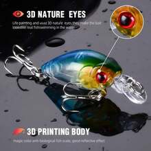 1/8/15pcs Crankbait Minnow Fishing Lure Set, Floating Artificial Lure Topwater Baits - Multicolor - View 17