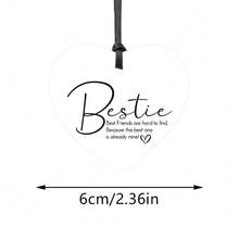 Best Friend Gifts, Friendship Gifts, Acrylic Heart-Shaped Decorations, Best Friend's Birthday, Christmas Gifts, Gifts For Friends, Acrylic Souvenirs - Multicolor - View 6