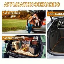 1 件装加厚六边形图案后备箱垫，易于清洁，适用于 SUV、轿车、卡车，多功能车内保护垫及户外垫 - 黑色 - 查看 5