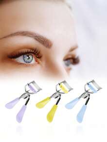 1pc Eyelash Curler, Strong & Durable Professional Eyelash Curler, Makeup Eyelash Curling Tool, Women Beauty Accessory, Elegant & Professional, Eye Makeup Tool - Baby Blue - View 3