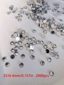 10000颗水晶AB彩平底水钻，非热熔树脂宝石，适用于美甲、DIY工艺品和珠宝制作配件