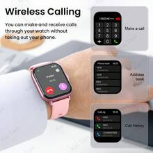 新款学生智能手表，具有通话、音乐、健身追踪、天气显示和游戏功能 - 彩色 - 查看 9