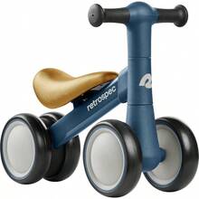 ASDRetrospec icleta de Equilibrio de Cricket para bebé con 4 Ruedas para Edades de 12 a 24 Meses Juguete de icleta para s de 1 año Juguetes de Paseo para s y niñas - Marino - Ver 2