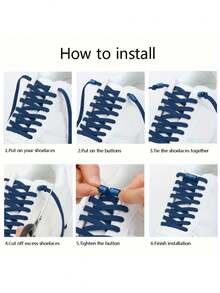 Elastic No Tie Shoelaces, Slouchy Unisex Sneaker Laces Buckle Fastener, Flat/Round Shoelaces Strings,Shoe,Spring Summer Picks,Brides Maid Gifts,Room,Bedroom Decor,Beach,Travel,For Men,For Women,Vacation,Women's Day,Travel Essentials,Wedding Favours,Y2k,Bedroom,Car Accessories Women,Kitchen Decor,Cute Stuff - Multicolor - View 5