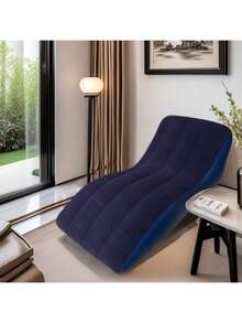 Ghế sofa bơm hơi gấp gọn, chất liệu PVC mềm mại, thích hợp cho văn phòng, ban công, cắm trại, du lịch ngoài trời, ghế tựa bơm hơi gấp gọn di động. - Nhiều màu - Xem 7