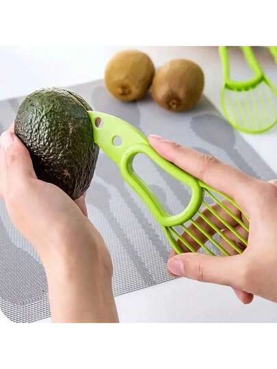 2pcs Multifunctional Three-In-One Avocado Slicer, Avocado Slicer, Avocado Cutter, Household Fruit Cutter, Peeler And Fruit Flesh Separator, Kitchen Gadget