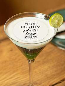 Individuelle Foto Geburtstag ESSBARE Waffel Getränke Topper, Cocktail Topper, individuelle essbare Getränke Topper, Geburtstags Party Getränke Topper, Getränke Topper