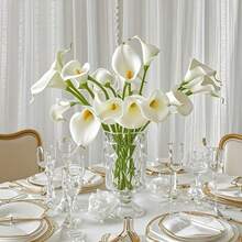 10pcs Calla Lily Flowers, Suitable For Wedding, Home And Office Decor, Especially Suitable For Mother's Day And Proposal Surprise Decoration, Can Be Used For Home, Outdoor, Living Room, Wedding Decoration, Valentine's Day, Mother's Day And Other Occasions, Excluding Vase And Bouquet Accessories. - Multicolor - View 11