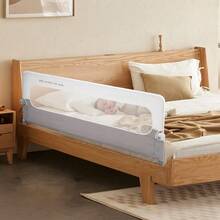 SUN YEE Baby Bed Rail 200x60CM Adjustable Folding Kids Safety Protect - Xám - Xem 2